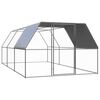 vidaXL Galinheiro de exterior 3x6x2 m a&ccedil;o galvanizado