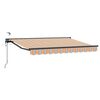 vidaXL Toldo Retr&aacute;til El&eacute;trico Azul, Laranja, Antracite 3 x 2,5 m