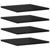 vidaXL Prateleiras para estante 8 pcs derivados de madeira preto