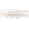 vidaXL Cama sem colch&atilde;o 180x200 cm madeira de pinho maci&ccedil;a branco