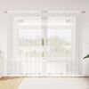 vidaXL Cortina de Renda com cortinas Branco 200 x 200 cm Poli&eacute;ster