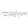 vidaXL Estrutura de cama super king pinho maciço 180x200 cm branco