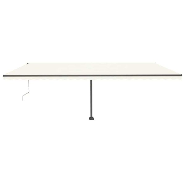 vidaXL Toldo autom&aacute;tico independente 600x300 cm cor creme
