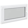 vidaXL Janela de por&atilde;o RISOR 110 x 60 cm PVC e Vidro Branco