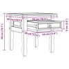 vidaXL Mesa de apoio com gaveta Corona Branco 50 x 50 x 50 cm