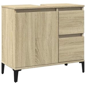 vidaXL Arm&aacute;rio WC 65x33x60 cm derivados de madeira carvalho sonoma