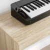 vidaXL Suporte de Teclado Carvalho Sonoma 130 x 32 x 64 cm