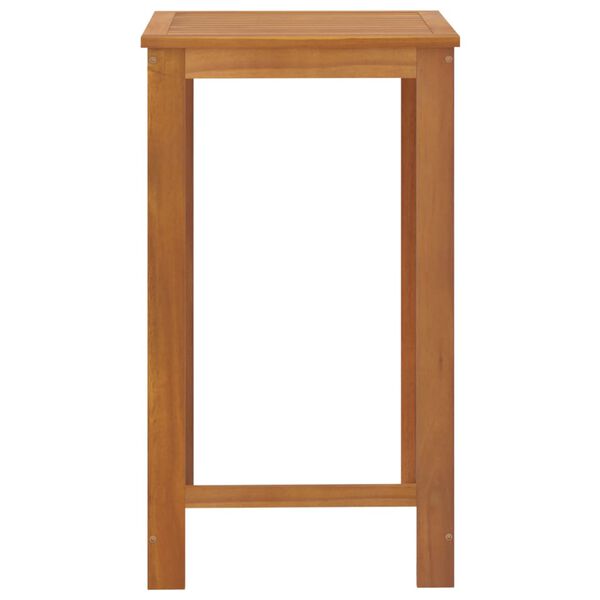 vidaXL 3 pcs conjunto de bar para jardim com almofad&otilde;es castanho