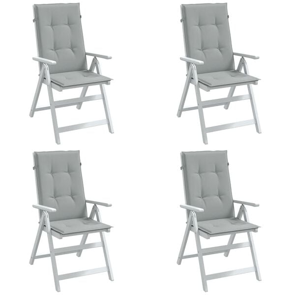 vidaXL Almofad&otilde;es para cadeiras altas 4 pcs mesclado tecido