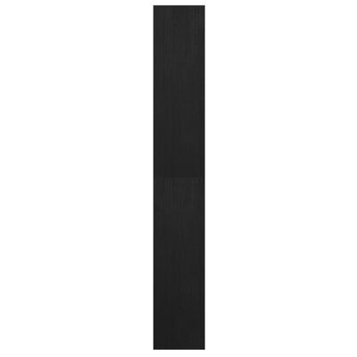 vidaXL Estante/divisória 40x30x199 cm madeira de pinho maciça preto