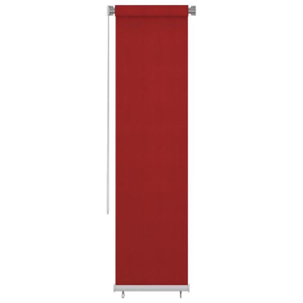 vidaXL Estore de rolo para exterior PEAD 60x230 cm vermelho