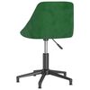 vidaXL Cadeiras de jantar giratorias 2 pcs veludo verde-escuro
