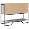 vidaXL Mesa consola 100x35x74,5 cm derivados madeira cinzento sonoma