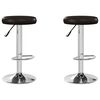 vidaXL Bancos de bar 2 pcs couro artificial castanho