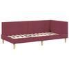 vidaXL Estrutura de Cama de Canto Vinho Vermelho 80 cm x 200 cm