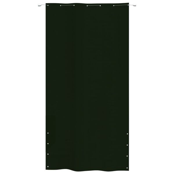 vidaXL Tela de varanda 140x240 cm tecido oxford verde-escuro