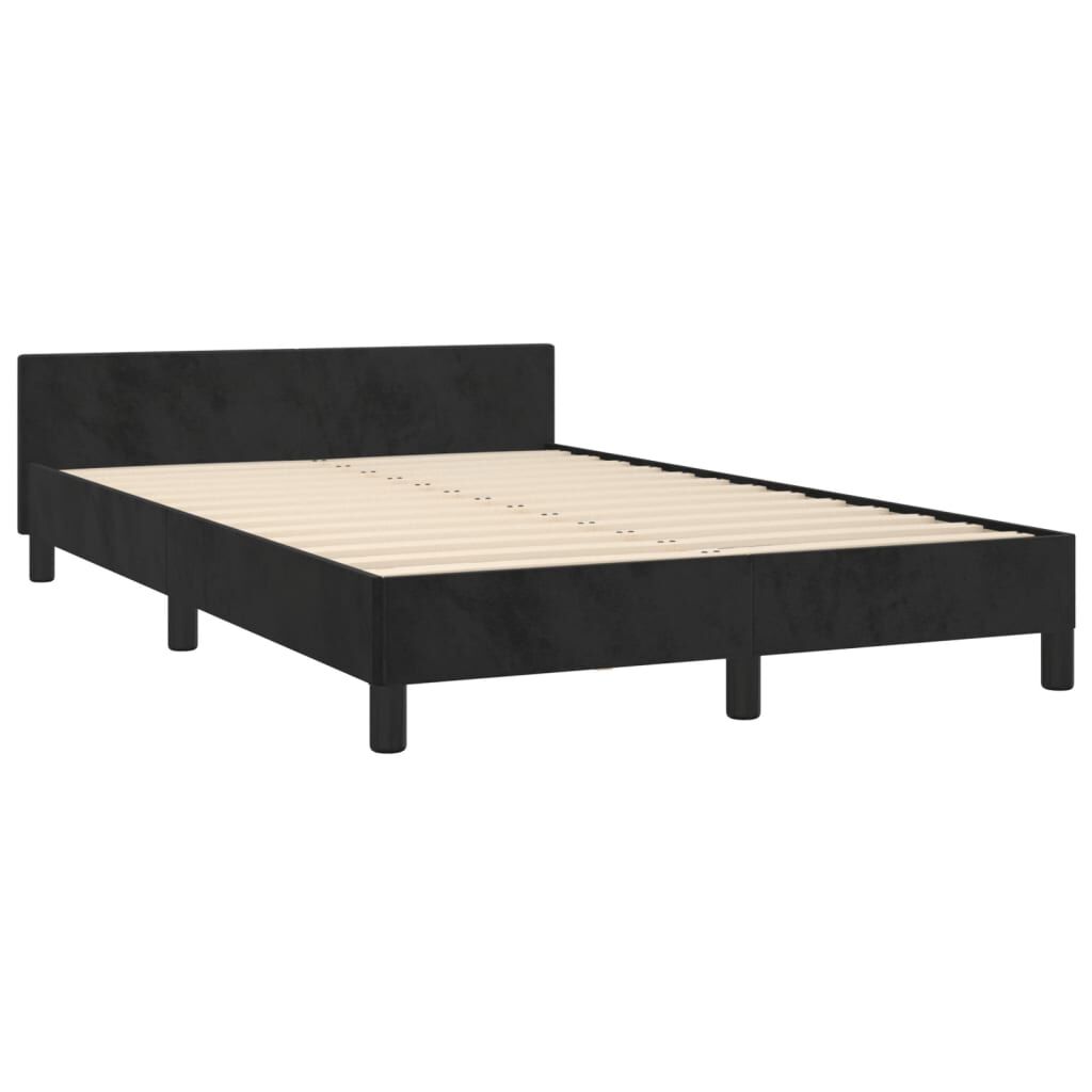 vidaXL Estrutura de cama sem colchão 120x200 cm veludo preto