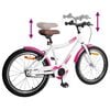 vidaXL Bicicleta Infantil 24 Polegadas para 8-12 anos Rosa
