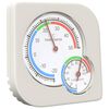 vidaXL Higr&ocirc;metro Termo Branco 7,5 x 7,5 x 1,2 cm ABS