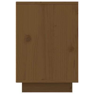 vidaXL Mesa de cabeceira 50x34x50 cm madeira pinho maciça castanho-mel