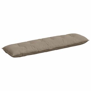 vidaXL Travesseiro para Costas Cinzento-acastanhado 180 x 50 cm