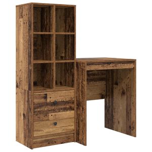 vidaXL Mesa Madeira antiga 105,5 x 50 x 127 cm 2 unid.