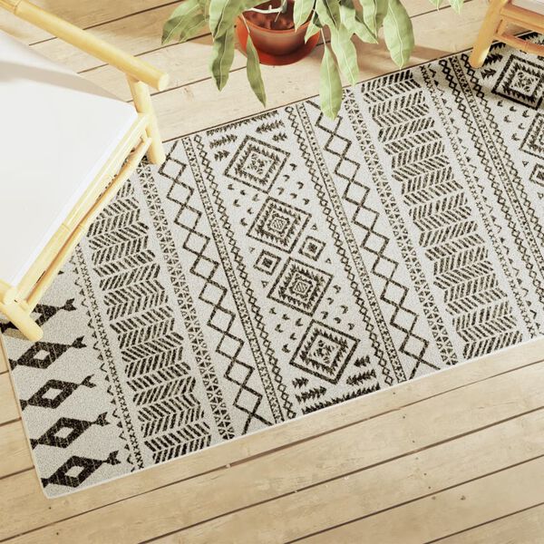 vidaXL Tapete pelo curto antiderrapante int./ext. 80x300 cm multicor