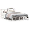 vidaXL Cama sem colch&atilde;o 160x200 cm madeira de pinho maci&ccedil;a branco