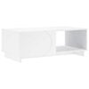 vidaXL Mesa de centro Branco 95 x 50,5 x 35 cm Derivados de Madeira
