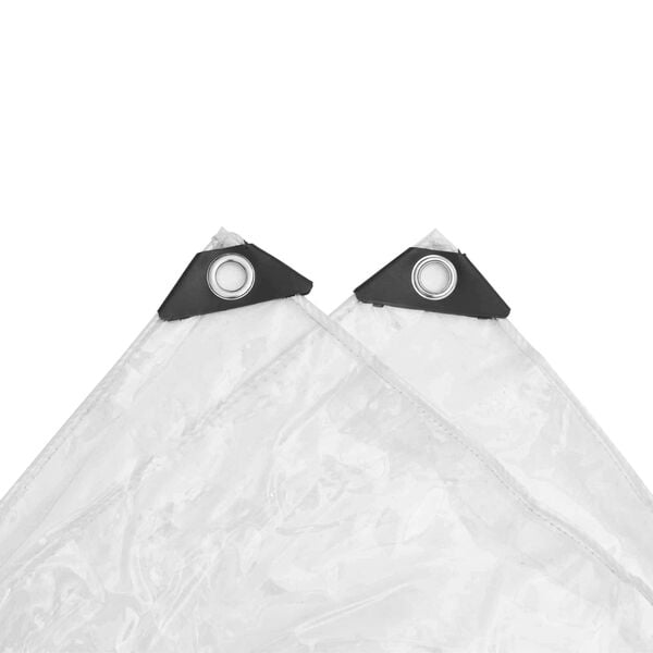 vidaXL Tarpaulina Transparente 6 x 12 m PVC