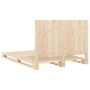 vidaXL Estrutura de cama com cabeceira 140x200 cm pinho maci&ccedil;o