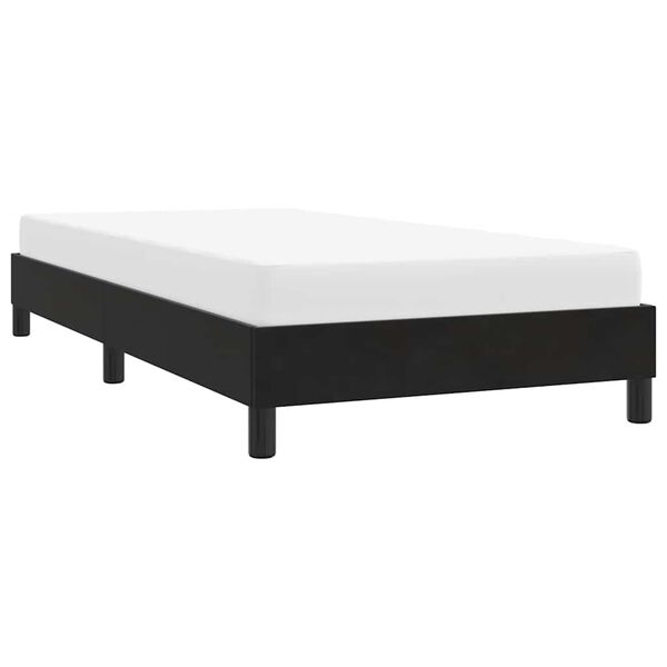 vidaXL Estrutura de cama sem colch&atilde;o preto 80x220 cm Veludo