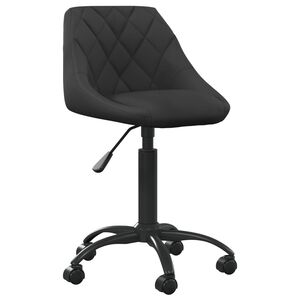 vidaXL Cadeira de escrit&oacute;rio veludo preto