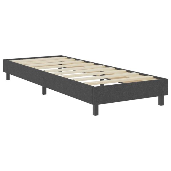 vidaXL Cama boxspring 90x200 cm tecido cinzento