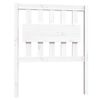 vidaXL Estrutura de cama pequena solteiro 75x190cm pinho maci&ccedil;o branco