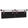 vidaXL Cabeceira Suspensa Roxo 190 x 55 x 7 cm Veludo