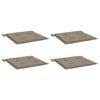 vidaXL Almofad&otilde;es p/ cadeiras de jardim 4 pcs oxford cinza-acastanhado