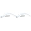 vidaXL Candeeiros parede LED p/ exterior 2 pcs alum&iacute;nio fundido branco