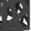 vidaXL Suporte de Guarda-Sol Preto 15.5 x 15.5 x 49 cm Metal