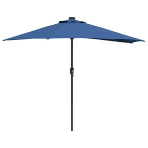 vidaXL Guarda-sol de Jardim Azul Azur 294 x 150 x 224 cm