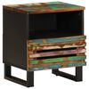 vidaXL Mesa de cabeceira 40x34x46 cm madeira recuperada maci&ccedil;a
