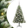 vidaXL Árvore de Natal Artificial com Dobradiças e Neve Coberta 120 cm