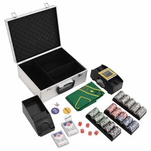 vidaXL Conjunto de fichas de p&oacute;quer 300 pcs 11,5 g