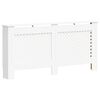 vidaXL Coberturas de radiador 2 pcs 172x19x81,5 cm MDF branco