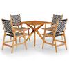vidaXL 5 pcs conjunto de jantar para jardim madeira de ac&aacute;cia maci&ccedil;a