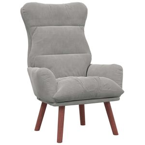 vidaXL poltrona Cinzento-claro 69 x 74 x 93 cm Veludo