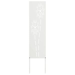 vidaXL Tela de Privacidade para Jardim Fretwork Branco 32 x 140 cm