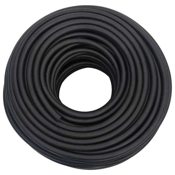 vidaXL Mangueira de ar h&iacute;brida 0,6" 50 m borracha e PVC preto