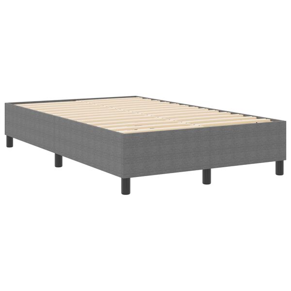 vidaXL Estrado de cama plataforma Cinzento-claro 120 x 190 cm tecido