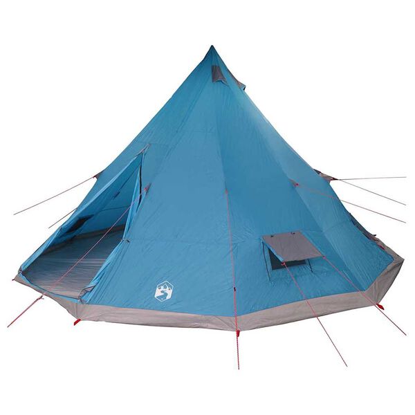 vidaXL Barraca Tipi Familiar Manual Azul e Cinza 560 x 560 x 300 cm